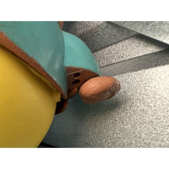 Vintage 1969 Fisher Price Roly Poly Bear Toy – Rolling Wobbly Bear Collectible - Picture 9 of 11